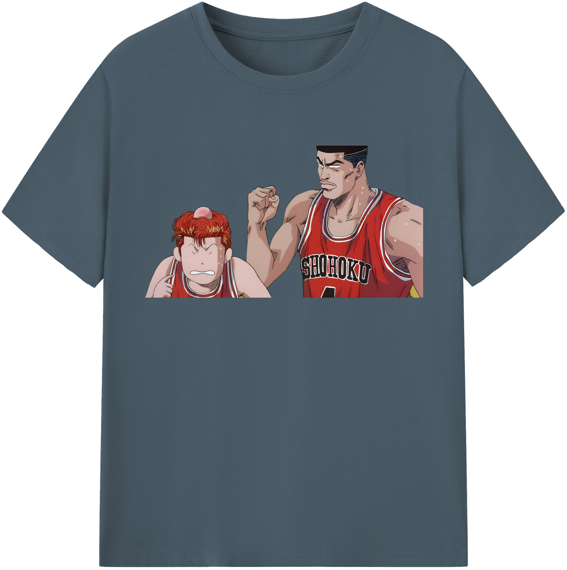 SLAM DUNK／スラムダンク 綿100％半袖Tシャツ（フロントプリント）
